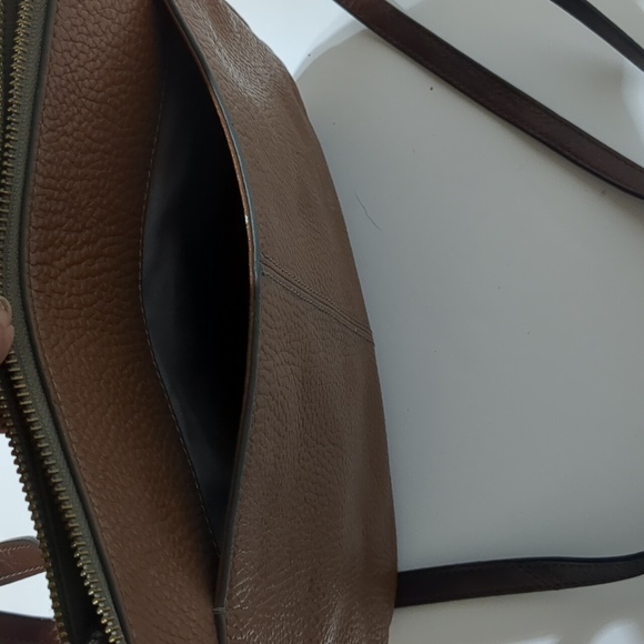 Fossil leather crossbody grey, white and pink - Picture 3 of 10